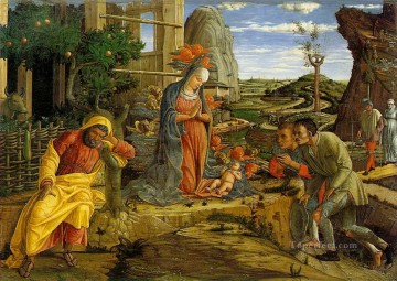 Andrea Mantegna Painting - Adoration of the Shepherds Renaissance painter Andrea Mantegna